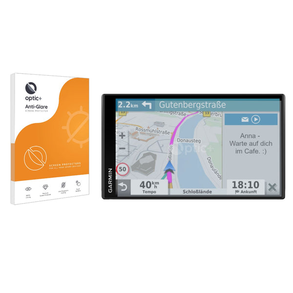 Optic+ Anti-Glare Screen Protector for Garmin DriveSmart 65