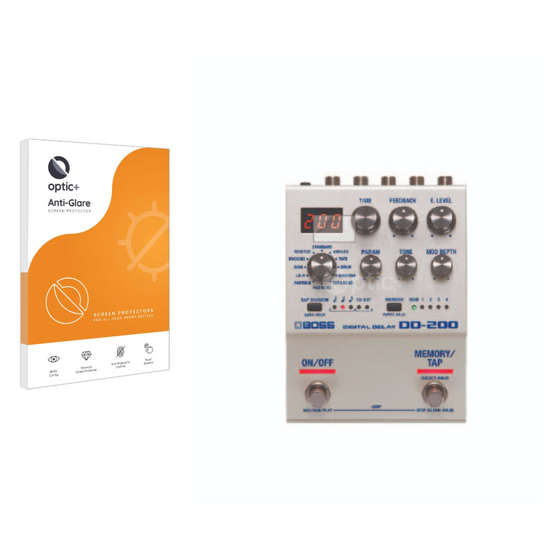 Optic+ Anti-Glare Screen Protector for Boss DD-200 Digital Delay