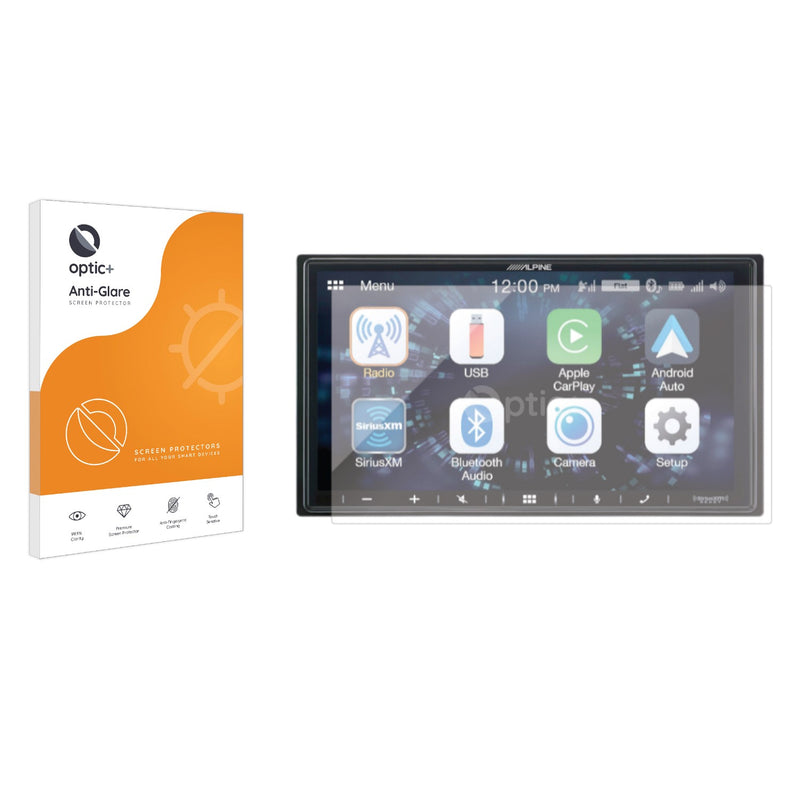 Optic+ Anti-Glare Screen Protector for Alpine iLX-W650 Multimedia