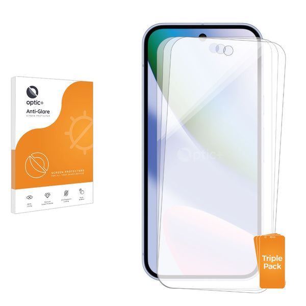 3pk Optic+ Anti-Glare Screen Protectors for Google Pixel 10