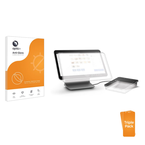 3pk Optic+ Anti-Glare Screen Protectors for Square Register