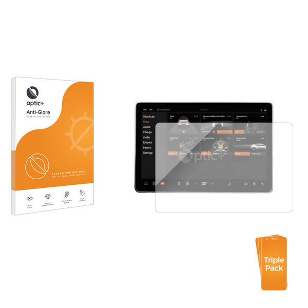 3-pack of Anti-Glare Screen Protectors for Polestar 4 2025