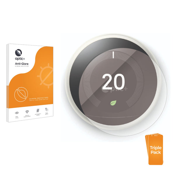 3-pack of Anti-Glare Screen Protectors for Google Nest Learning Thermostat