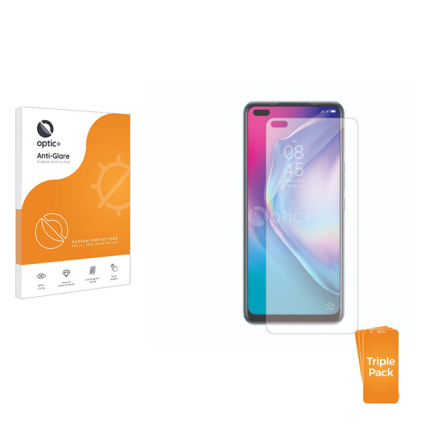 3pk Optic+ Anti-Glare Screen Protectors for Tecno Camon 16 Pro