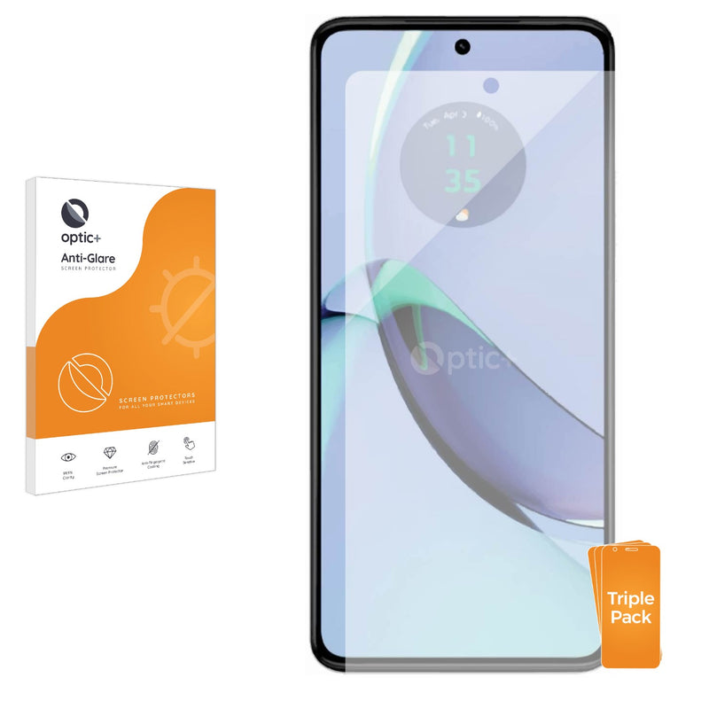 3pk Optic+ Anti-Glare Screen Protectors for Motorola Moto G84