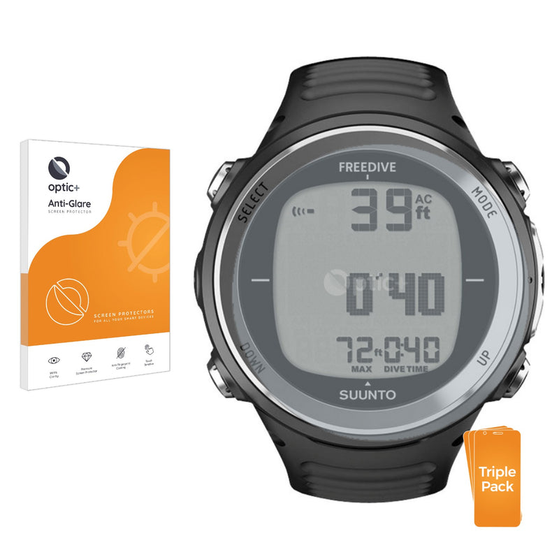 3pk Optic+ Anti-Glare Screen Protectors for Suunto D4F