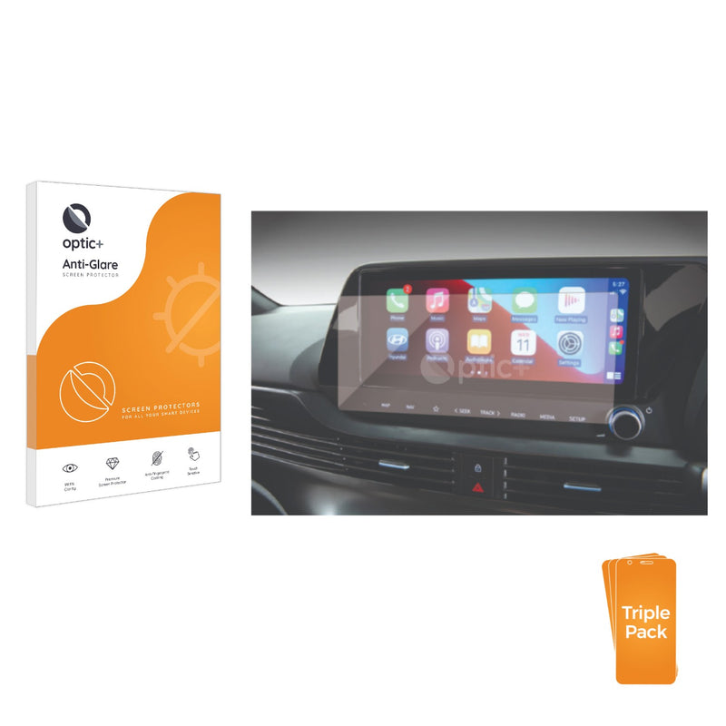 3pk Optic+ Anti-Glare Screen Protectors for Hyundai i20N 2023  