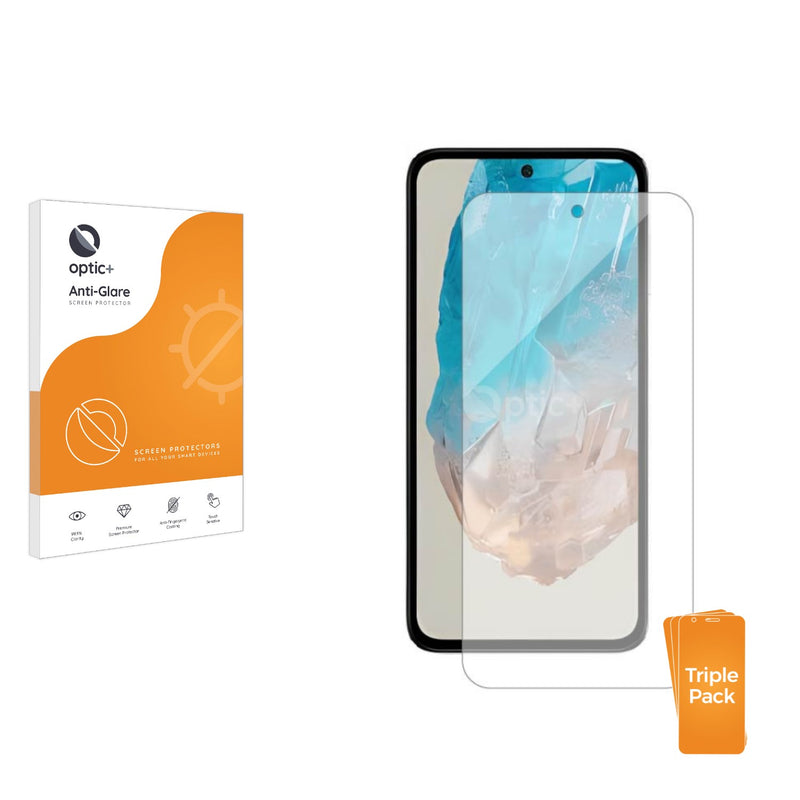 3pk Optic+ Anti-Glare Screen Protectors for Samsung Galaxy M35