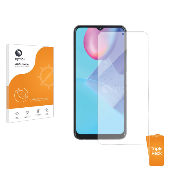 3pk Optic+ Anti-Glare Screen Protectors for Vivo Y12s