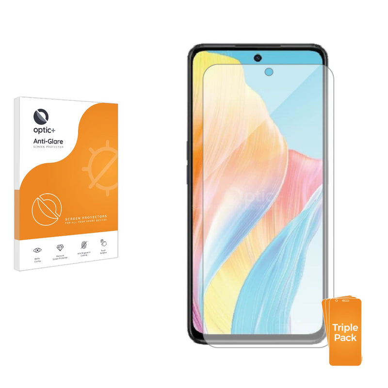 3pk Optic+ Anti-Glare Screen Protectors for Oppo A98