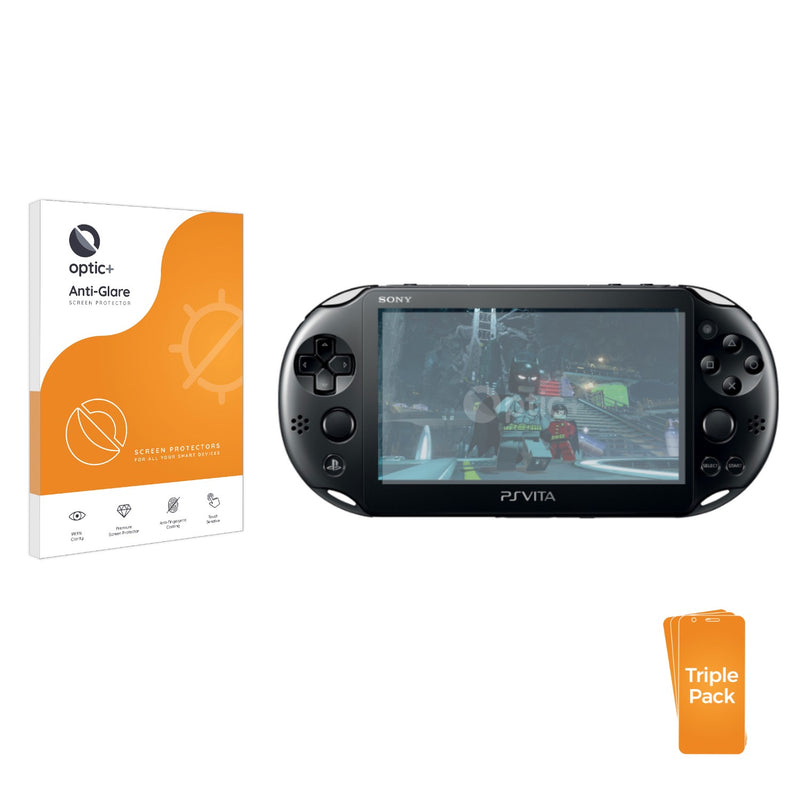 3pk Optic+ Anti-Glare Screen Protectors for Sony Playstation Vita