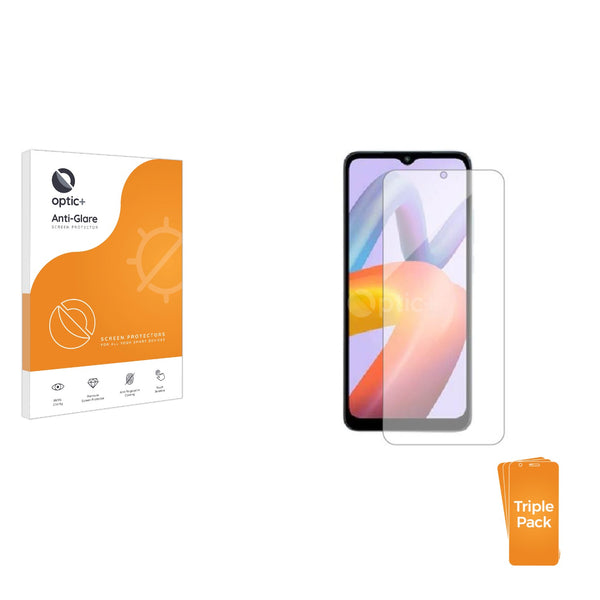 3pk Optic+ Anti-Glare Screen Protectors for Xiaomi Redmi A2 Plus