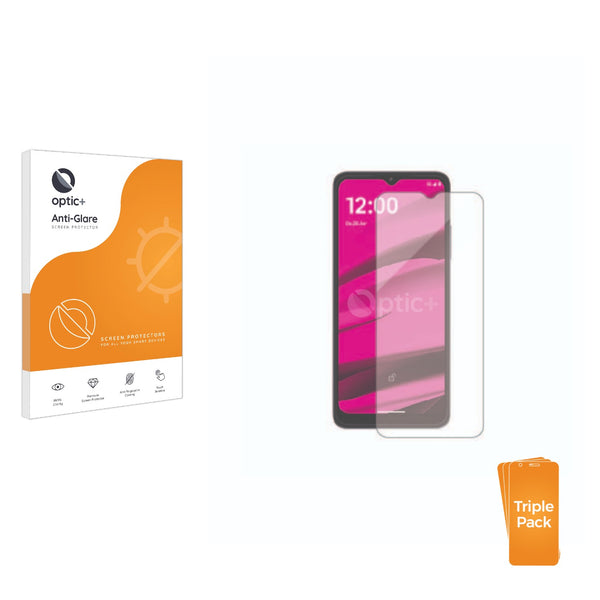 3pk Optic+ Anti-Glare Screen Protectors for Telekom T Phone 2