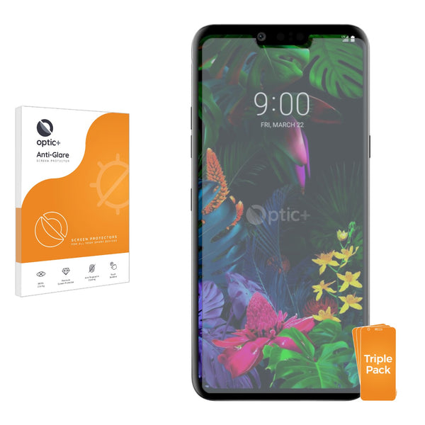 3pk Optic+ Anti-Glare Screen Protectors for LG G8 ThinQ