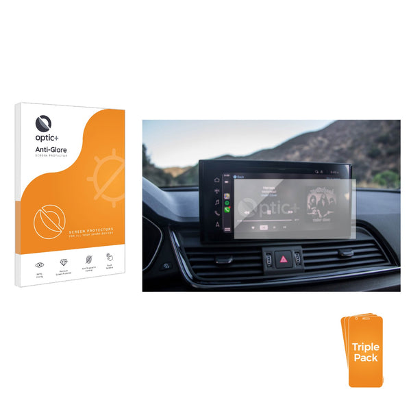 3pk Optic+ Anti-Glare Screen Protectors for Audi Q5 2023 Infotainment System