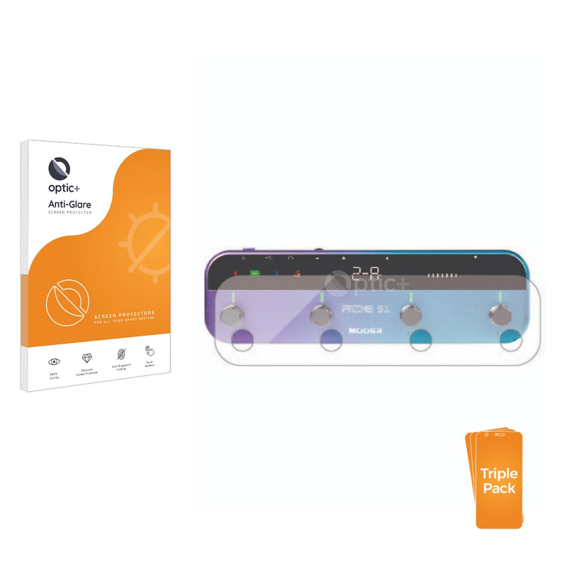 3pk Optic+ Anti-Glare Screen Protectors for Mooer Prime S1