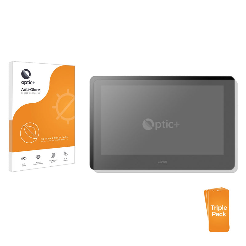 3pk Optic+ Anti-Glare Screen Protectors for Wacom Cintiq Pro 16 2021