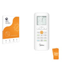 3pk Optic+ Anti-Glare Screen Protectors for Midea ALL EASY Pro Remote Control