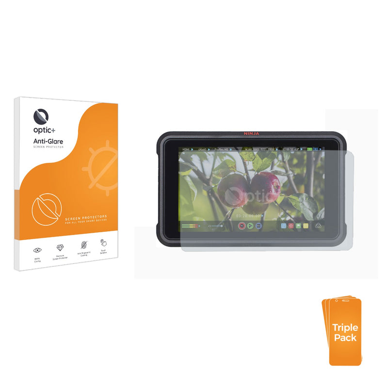 3pk Optic+ Anti-Glare Screen Protectors for Atomos Ninja V