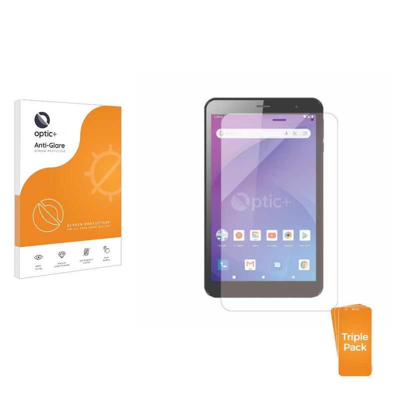 3pk Optic+ Anti-Glare Screen Protectors for Allview Viva 803G