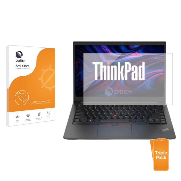 3pk Optic+ Anti-Glare Screen Protectors for Lenovo ThinkPad E14 Gen 5