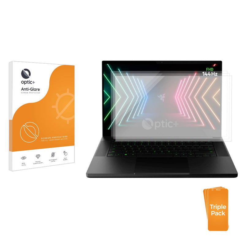 3-pack of Anti-Glare Screen Protectors for Razer Blade 15 Advanced 2021