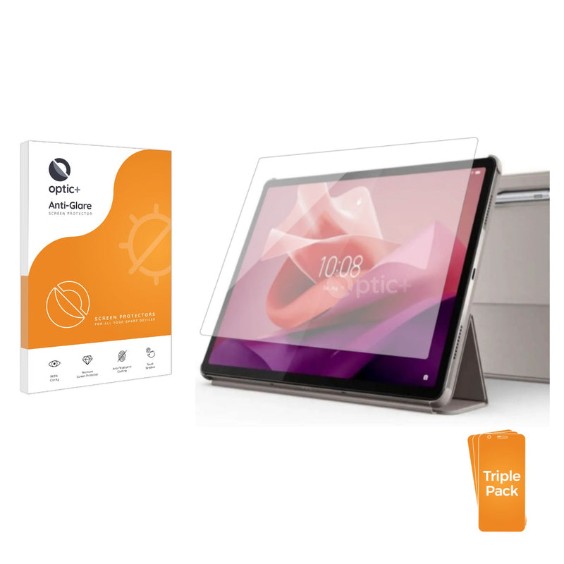 3pk Optic+ Anti-Glare Screen Protectors for Lenovo Tab P12 2023