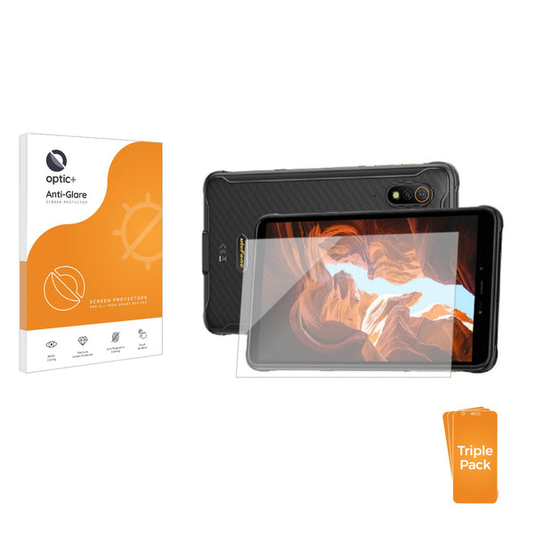 3pk Optic+ Anti-Glare Screen Protectors for Ulefone Armor Pad 8