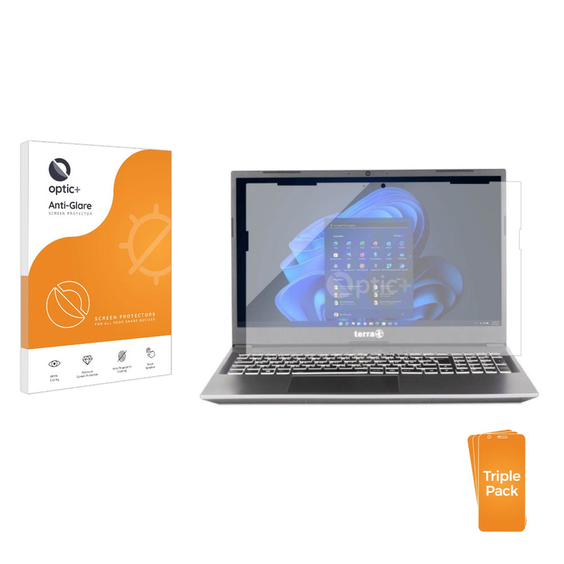 3-pack of Anti-Glare Screen Protectors for Wortmann Terra Mobile 1517R
