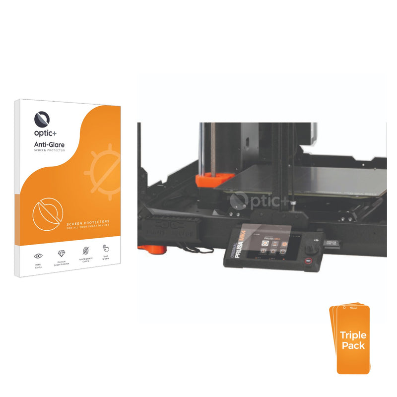 3pk Optic+ Anti-Glare Screen Protectors for Prusa MK4 3D Printer