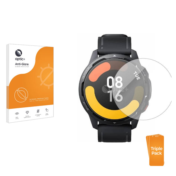 3pk Optic+ Anti-Glare Screen Protectors for Xiaomi Watch S1 Active