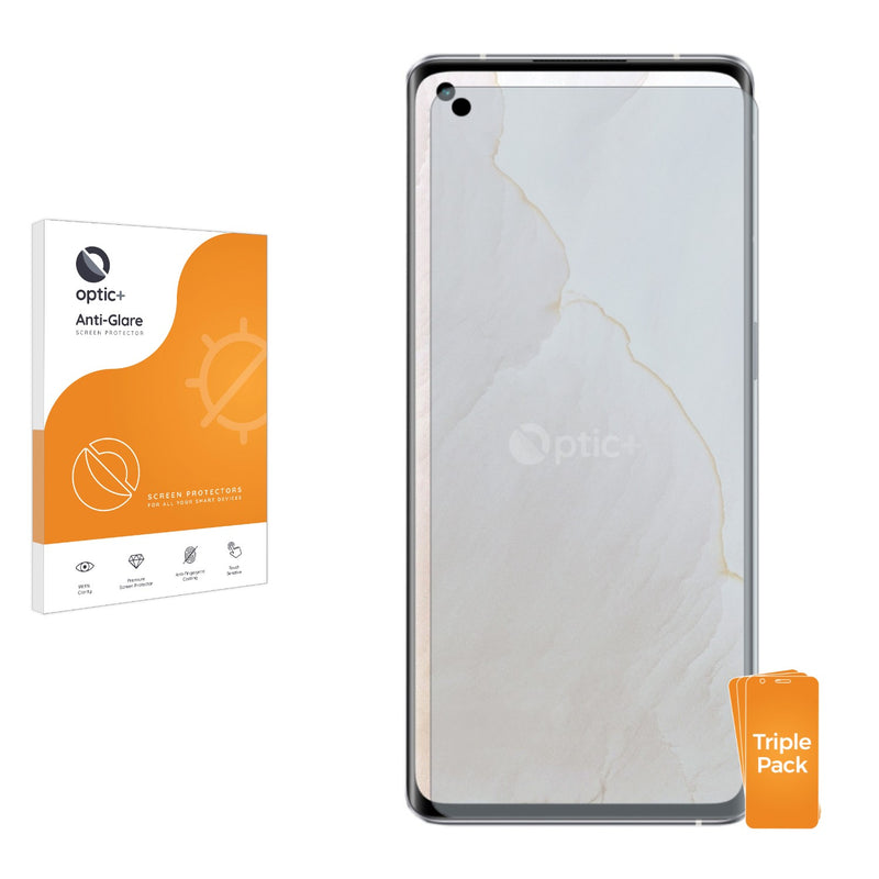 3pk Optic+ Anti-Glare Screen Protectors for Realme GT Master Exploration Edition