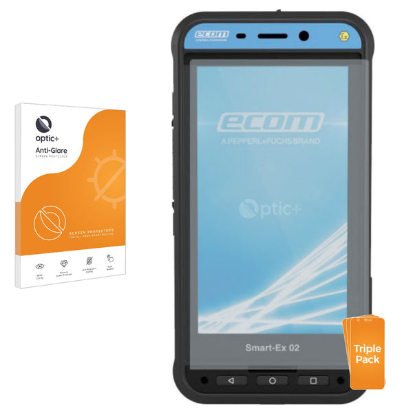 3pk Optic+ Anti-Glare Screen Protectors for Ecom Smart-Ex 02 DZ1