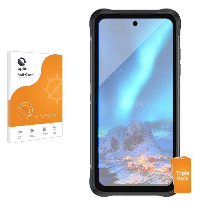 3pk Optic+ Anti-Glare Screen Protectors for Umidigi Bison X20