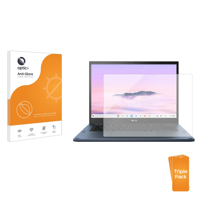 3-pack of Anti-Glare Screen Protectors for ASUS Chromebook Plus CM3401FFA