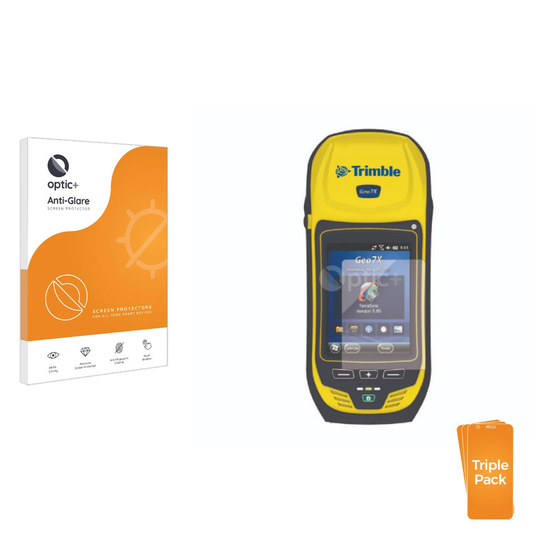 3pk Optic+ Anti-Glare Screen Protectors for Trimble Geo 7X