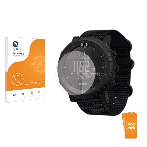 3pk Optic+ Anti-Glare Screen Protectors for Suunto Core Alpha