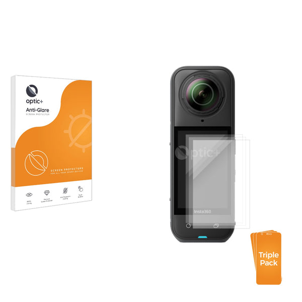 3-pack of Anti-Glare Screen Protectors for Insta360 X5