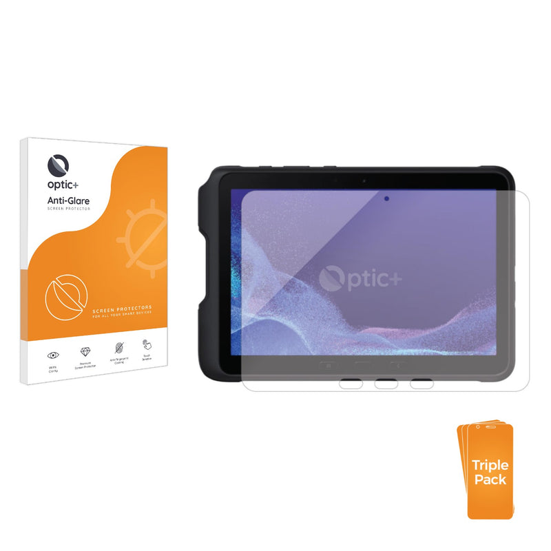 3pk Optic+ Anti-Glare Screen Protectors for Samsung Galaxy Tab Active 4 Pro