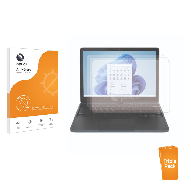 3-pack of Anti-Glare Screen Protectors for Lenovo 500w Yoga (Gen 4)