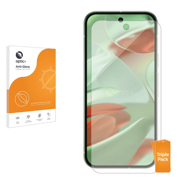 3pk Optic+ Anti-Glare Screen Protectors for Google Pixel 9