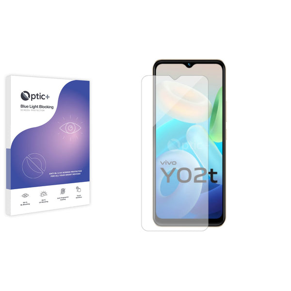 Optic+ Blue Light Blocking Screen Protector for Vivo Y02t