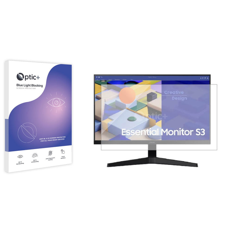 Blue Light Blocking Screen Protector for Samsung 24" FHD Monitor S31.