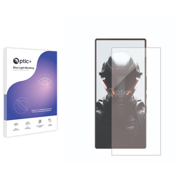 Blue Light Blocking Screen Protector for ZTE Nubia Red Magic 9S Pro.