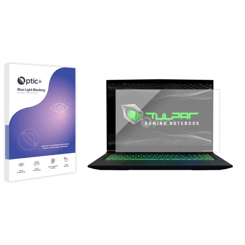 Optic+ Blue Light Blocking Screen Protector for Tulpar T7 V20 17.3