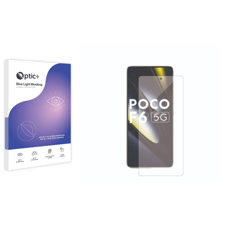 Optic+ Blue Light Blocking Screen Protector for Xiaomi Poco F6