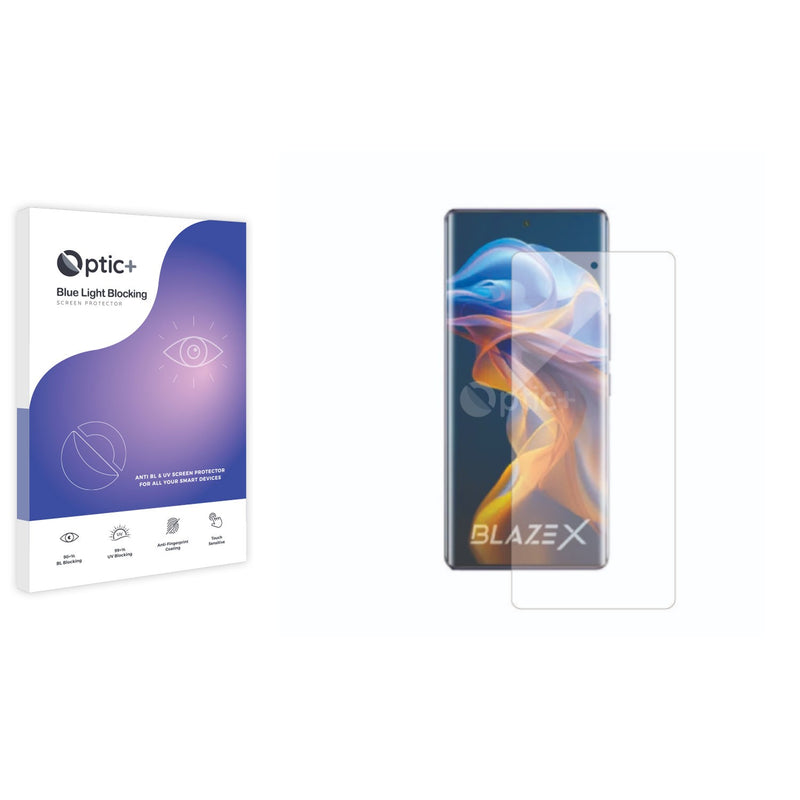 Blue Light Blocking Screen Protector for Lava Blaze X.