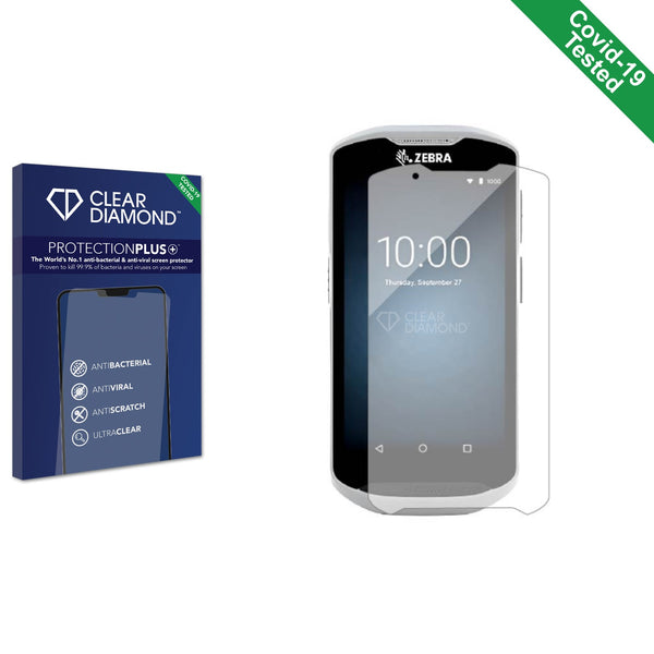 Clear Diamond Anti-viral Screen Protector for Zebra TC52-HC