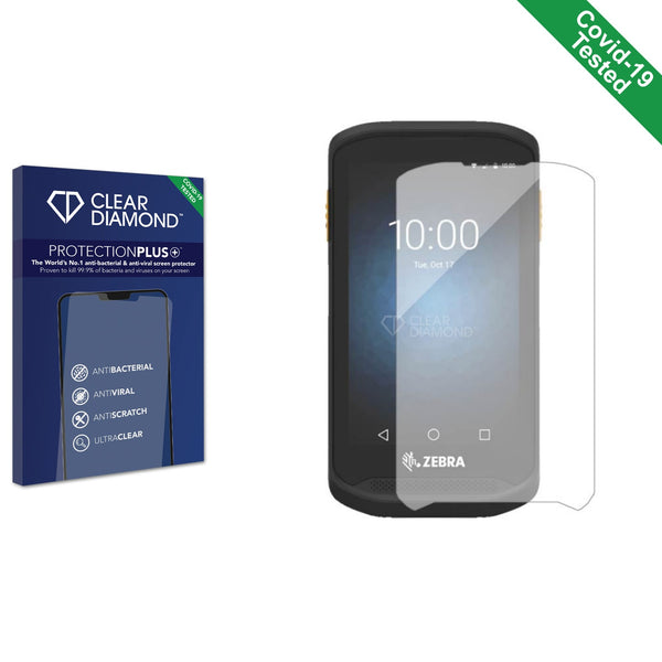 Clear Diamond Anti-viral Screen Protector for Zebra TC20 Touch