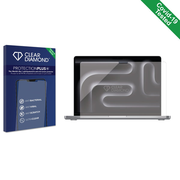 Clear Diamond Anti-viral Screen Protector for Apple MacBook Pro 14" M3 2023